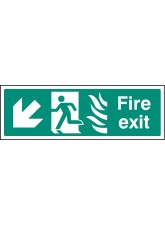 HTM Fire Exit - Arrow Down Left