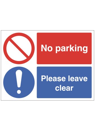 No Parking - Please Leave Clear