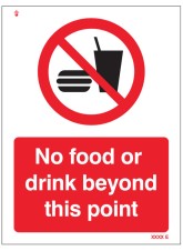 No Food or Drink Beyond this Point