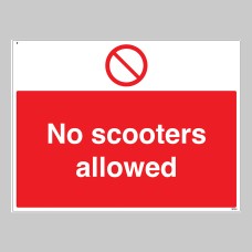 No Scooters Allowed No Scooters Allowed