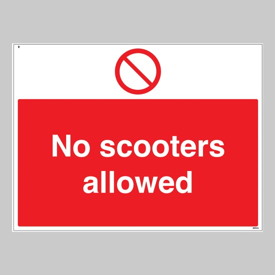 No Scooters Allowed No Scooters Allowed