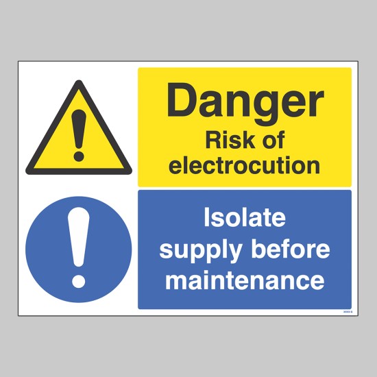 Danger - Electrocution Risk - Isolate Supply Danger - Electrocution Risk - Isolate Supply
