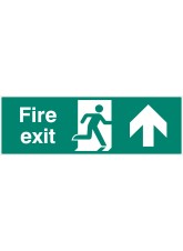 Double Sided Large Fire Exit - Up / Straight On