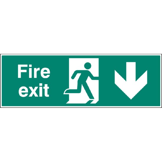 Double Sided Large Fire Exit - Down Double Sided Large Fire Exit - Down