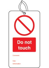 10 x Do Not Touch - Double Sided Tags