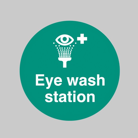Eye Wash Station - Floor Graphic