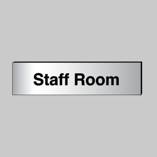 Staff Room - Engraved - Aluminium / Brass Effect Staff Room - Engraved - Aluminium / Brass Effect