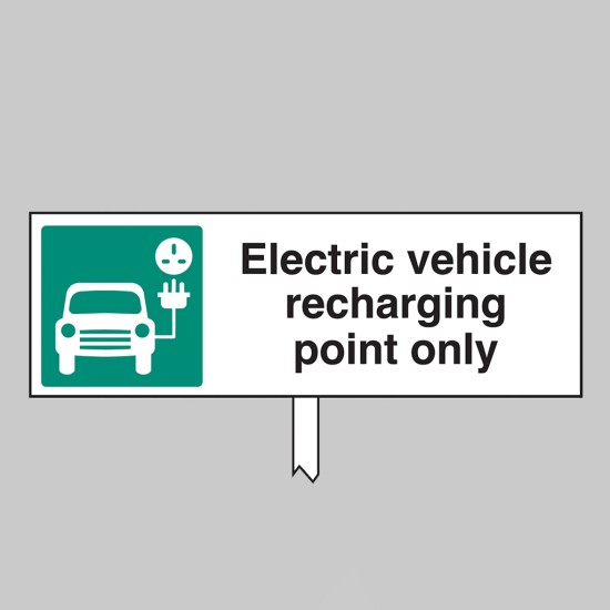 Electric Vehicle Recharging Point Only - Verge Sign