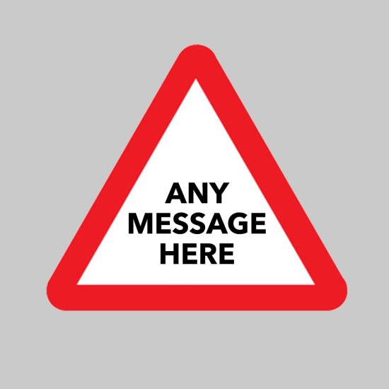 Custom Reflective Fold Up Triangle