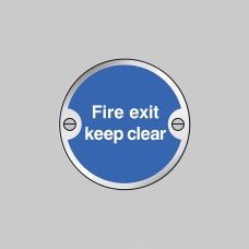 Fire Exit Keep Clear Disc
