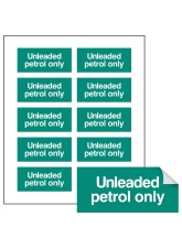 Unleaded Petrol Only - Labels