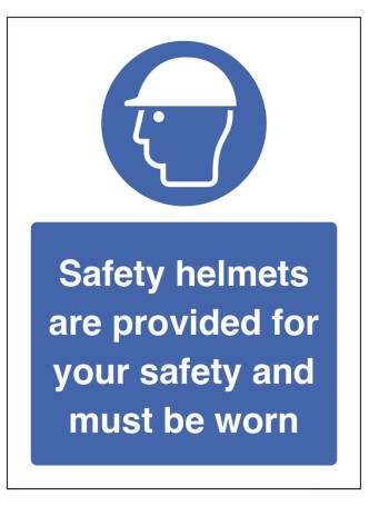 Safety Helmets are Provided for your Safety