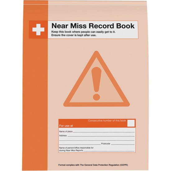 A4 Near Miss Record Book A4 Near Miss Record Book