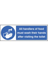 Handlers of Food Must Wash Hands After Toilet