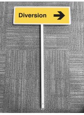 Diversion - Arrow Right - Verge Sign