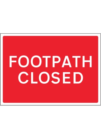 Footpath Closed Reflective Fold Up Sign