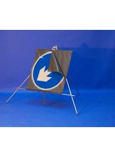 Keep Left / Right Reversible Arrow Reflective Fold up Sign