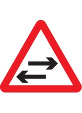 Two Way Traffic Crossing Ahead - Class R2 - Permanent