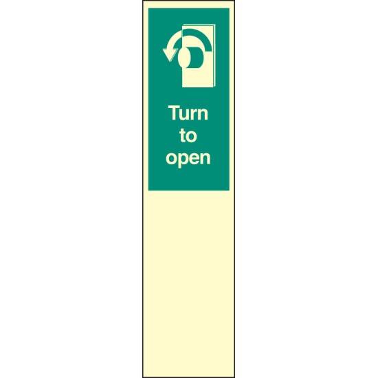 Door Plate - Turn to Open Left Door Plate - Turn to Open Left