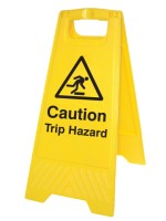 Caution - Trip Hazard - Self Standing Folding Sign