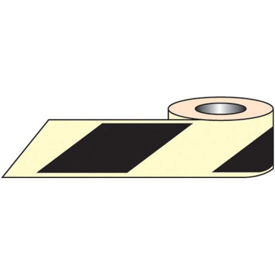 Black / White Photoluminescent Tape (Glow in the Dark)