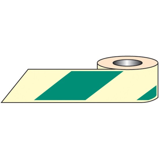 Green / White Photoluminescent Tape (Glow in the Dark)