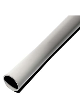 Grey Galvanised Steel Pole - 2.5m x 50mm