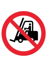 Floor Graphic - No Forklifts Symbol