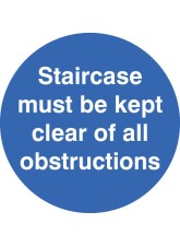 Staircase Must be Kept Clear - Floor Graphic