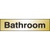 Bathroom - Engraved - Aluminium / Brass Effect