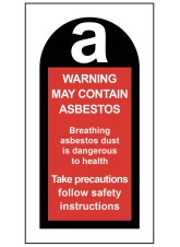 May Contain Asbestos Labels (Roll of 100)