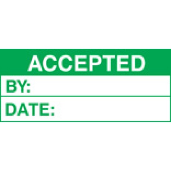 Accepted (Roll of 100 Labels)