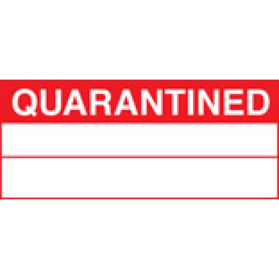 Quarantined (Roll of 100 Labels)