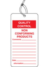 Quality Control Tag - Non Conforming Product (Pack of 10)