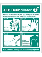 AED Defibrillator Instructions