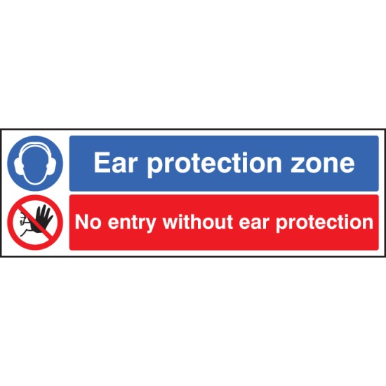 Ear Protection Zone - No Entry without Ear Protection