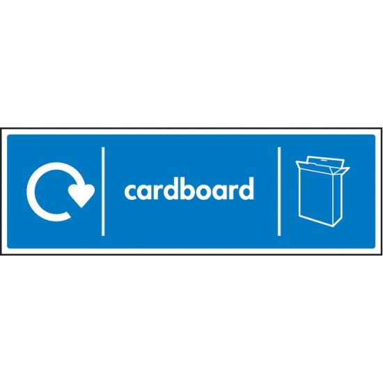 Cardboard - WRAP Recycling Sign