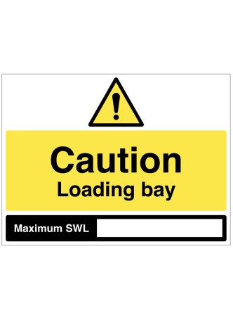 Caution - Loading Bay - Maximum SWL