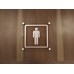 Disabled Symbol - Clear Acrylic Visual Impact Sign with Stand-off Locators
