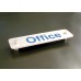 Toilets - Aluminium Visual Impact Sign with Stand-off Locators
