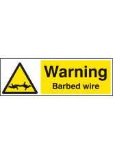 Warning - Barbed Wire