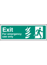 HTM Exit for Emergency Use Only - Right