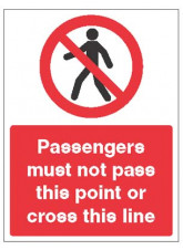 Railway Prohibition - Passengers must Not Pass this Point