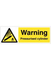 Warning Pressurised Cylinder