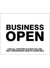 Business Open - Please follow NHS guidelines