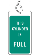 Safety Tag this Cylinder Is Full (Pack of 10)