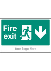 Fire Exit - Arrow Down - Site Saver