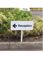 Reception Left - Verge Sign c/w 800mm Post