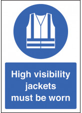 A4 High Visibility Jackets Must be Worn