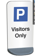 Temporary Sign - Visitors Parking Only